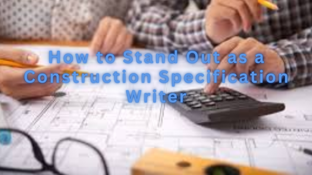 How to Stand Out as a Construction Specification Writer